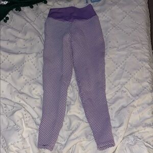 Purple High-Waisted Leggings